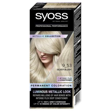 Syoss Metallic Collection Дълготрайна боя за коса 9_53 Silver Blush 