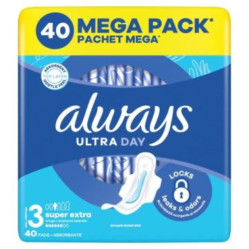 Always Ultra Day Дамски превръзки x 40 бр