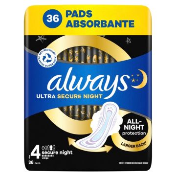  Always Ultra Night Дамски превръзки х 36 бр