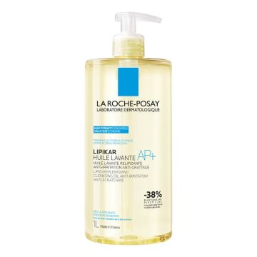 La Roche-Posay Lipikar AP+ Липидовъзстановяващо измиващо олио за бебета, деца и възрастни 1000 мл