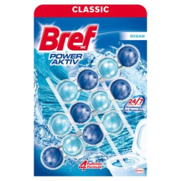 Bref WC Power Active Ocean Ароматизатор за тоалетна океан 3 х 50 гр
