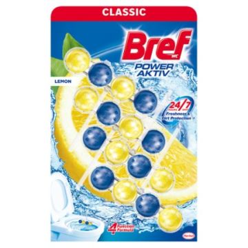 Bref Classic WC Power Active Lemon Ароматизатор за тоалетна лимон 4 х 50 гр