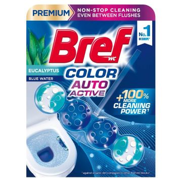 Bref WC Premium Color Aktiv Eucalyptus Ароматизатор за тоалетна 1 х 50 г