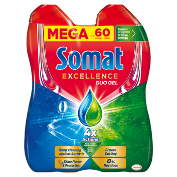 Somat Excellence Duo Гел за съдомиялна 1080 мл
