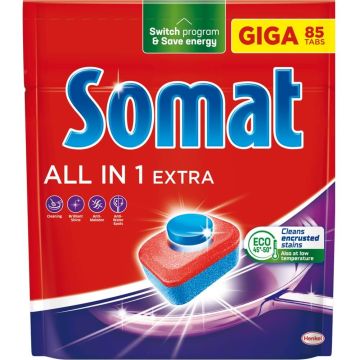 Somat All in One Extra Таблетки за съдомиялна машина х 85 бр