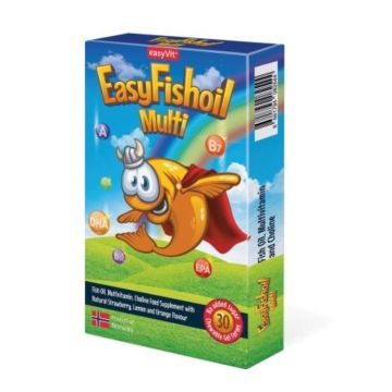 EasyFishoil Multi Мултивитамини х 30 таблетки за дъвчене