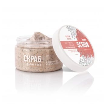 Bodi Beauty Body Scrub Деликатен скраб за тяло с българска роза 330 мл