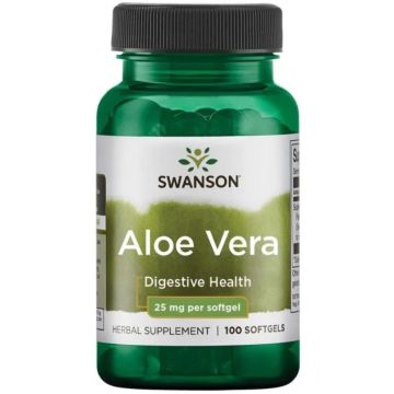 Swanson Aloe Vera Алое Вера за имунната и храносмилателната система х100 капсули