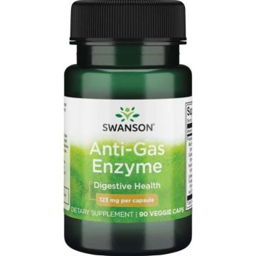 Swanson Anti-Gas Enzyme Анти Газ Ензим против газове х90 капсули