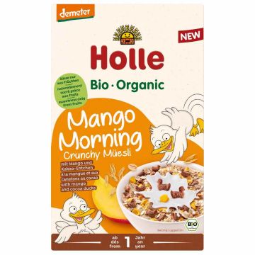 Holle Bio Organic Хрупкаво пълнозърнесто мюсли манго 200 г