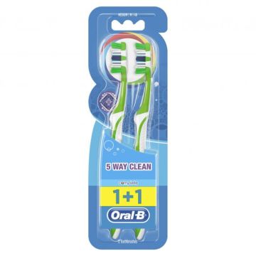 Oral-B Complete 5 Way Clean Medium Четка за зъби 1+1