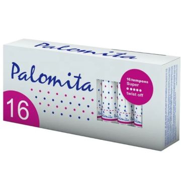 Palomita Super Twist Off Дамски тампони Размер Супер 16 бр