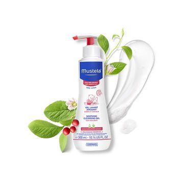 Mustela Измиващ гел за коса и тяло за много чувствителна кожа 300 мл