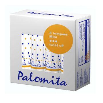 Palomita Mini Twist Off Дамски тампони Размер Мини 8 бр