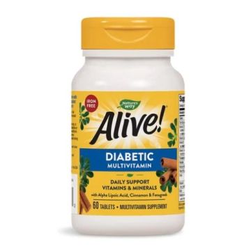 Nature's Way Alive Мултивитамини за диабетици 60 таблетки