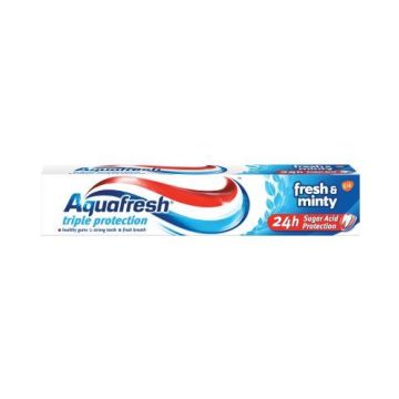 Aquafresh Triple Protection Fresh & Minty Паста за зъби синя 100 мл