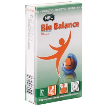 NBL Bio Balance пробиотик за добро чревно здраве и подсилен имунитет х 10 сашета Nobel