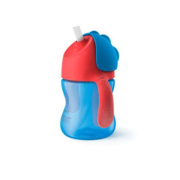  Avent Чаша със сламка синя 9М+ 200 мл 