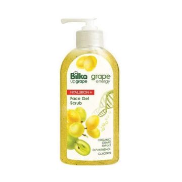 Bilka Grape Energy Hyaluron+ Хидратиращ гел-скраб за лице с екстракт от бяло грозде 200 мл
