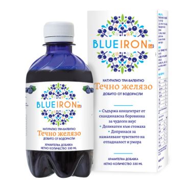 Herbamedica BlueIron Течно желязо за повишаване нивата на желязо 330 мл
