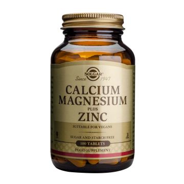 Solgar Calcium Magnesium plus Zinc Калций Магнезий + Цинк 500 мг х100 таблетки