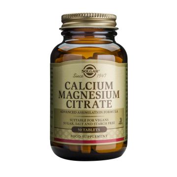 Solgar Calcium Magnesium Citrate Калций и Магнезий х50 таблетки