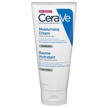 CeraVe Хидратиращ крем за лице и тяло за суха към много суха кожа 177 мл