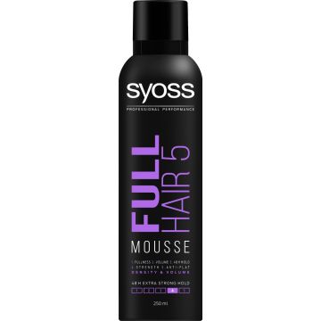 Syoss Full Hair 5 Пяна за коса за плътност и обем с дълготрайна фиксация 250 мл