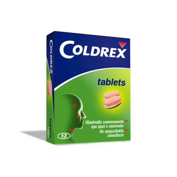Coldrex Колдрекс при настинка и грип х12 таблетки Perrigo