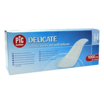 PIC Solution Delicate Mix Пластири деликат 19 мм х 72 мм х1000 бр Artsana Italia