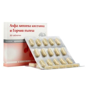 Никсен Алфа-липоева киселина и Горчив пъпеш х30 таблетки