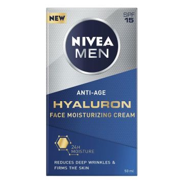 Nivea Men Active Age Hyaluron Крем за лице за мъже против бръчки SPF15 50 мл