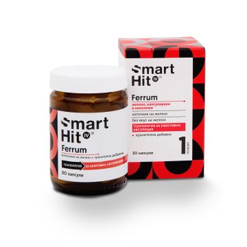 Smart Hit IV Ferrum Липозомно желязо х30 капсули Valentis