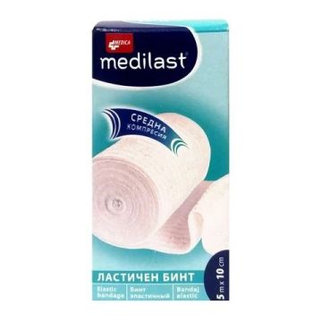 Medica Medilast Ластичен бинт 5 м/10 см 1 бр