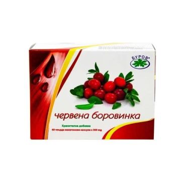 Bouroff Червена боровинка за бъбреци и пикочни пътища х 60 капсули