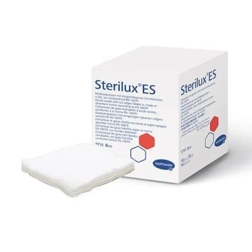 Hartmann Sterilux ES Нестерилен марлен компрес, 8 дипли 10 см x10 см x100 бр