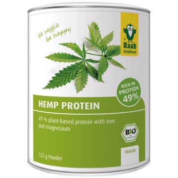 Био конопен протеин на прах 125 грама Raab Vitalfood
