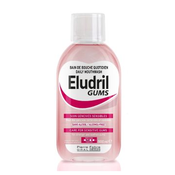 Eludril Gums Eжедневна вода за уста за чувствителни венци 500 мл