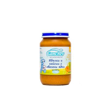 Ganchev Десерт ябълки и кайсии с овесени ядки 6М+ 190 гр