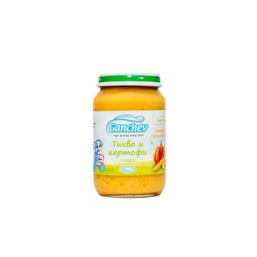 Ganchev Пюре тиква и картофи 4М+ 190 гр