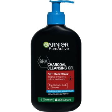 Garnier Pure Active Charcoal Почистващ гел за лице с активен въглен 250 мл