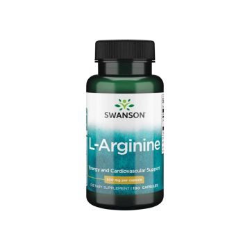 Swanson L-Arginine Л-Аргинин х100 капсули
