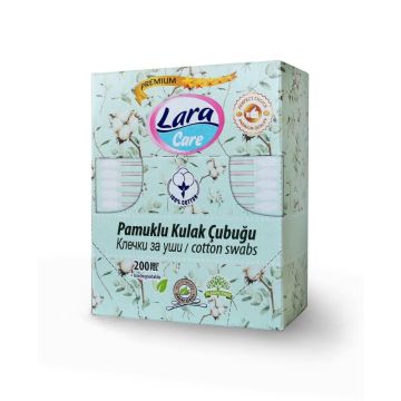 Lara Care Premium Клечки за уши Кутия 200 бр