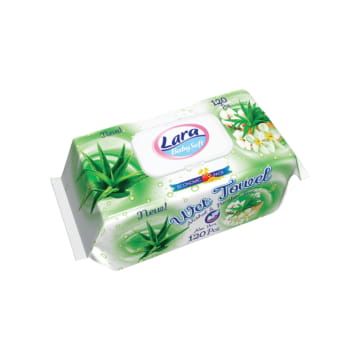 Lara Family Мокри кърпички с екстракт от Алое Вера x120 бр