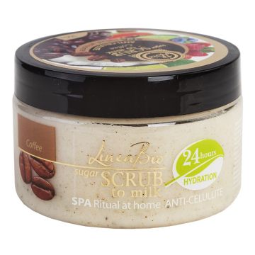 Linea Bio SPA Захарен скраб за тяло кaфе и антицелулитно действие 350 гр