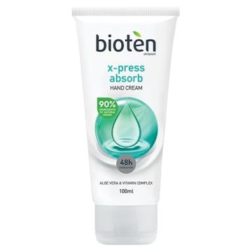 Bioten Xpress Absorb Лек крем за ръце с алое вера и витаминен комплекс 100 мл