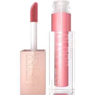 Maybelline Lifter Gloss Хидратиращ гланц за обемни и плътни устни с хиалуронова киселина, цвят 004 Silk