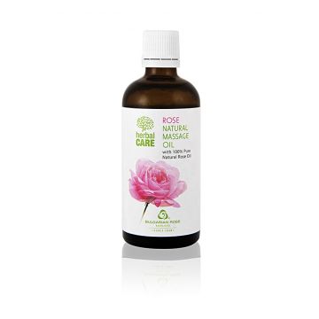 Herbal Care Натурално масажно олио роза 100 мл Българска роза 