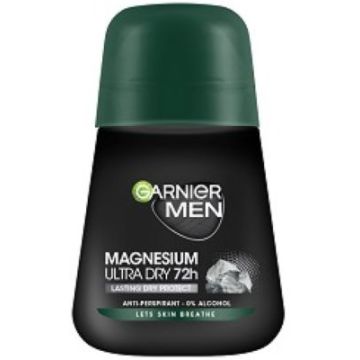 Garnier Men Magnesium Ultra Dry 72h Рол-он дезодорант против изпотяване за мъже 50 мл
