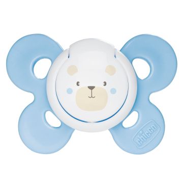 Chicco залъгалка физио комфорт силикон 0-6M момче х1 бр